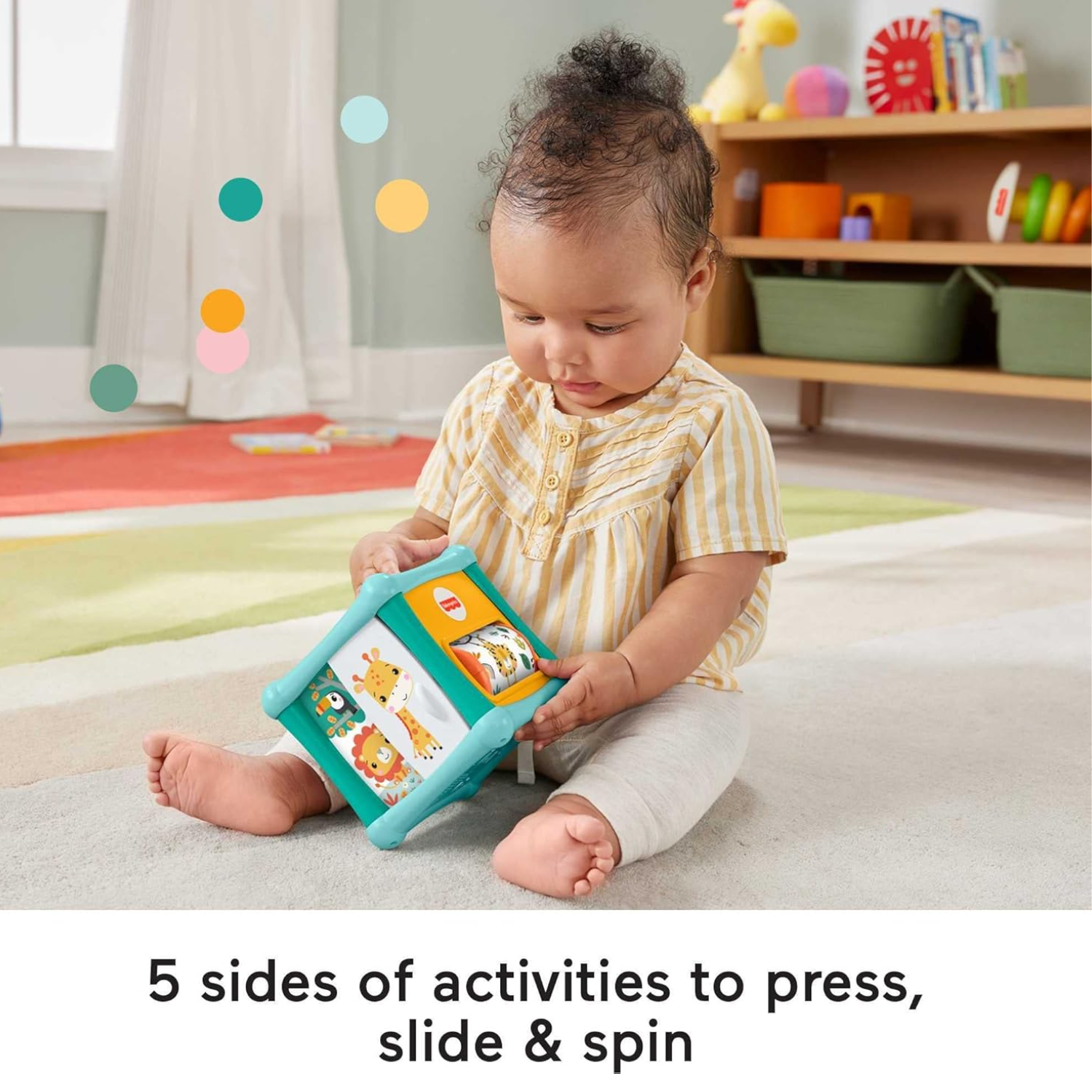 Fisher-Price Baby Gift Set Stacking Cups Roly Poly Push Car Fine Motor Sensory