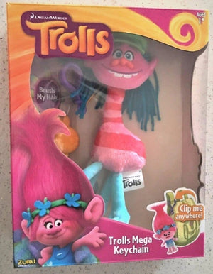 DreamWorks Trolls Mega Soft Toy Keychain 3+ Cooper Plush Toy