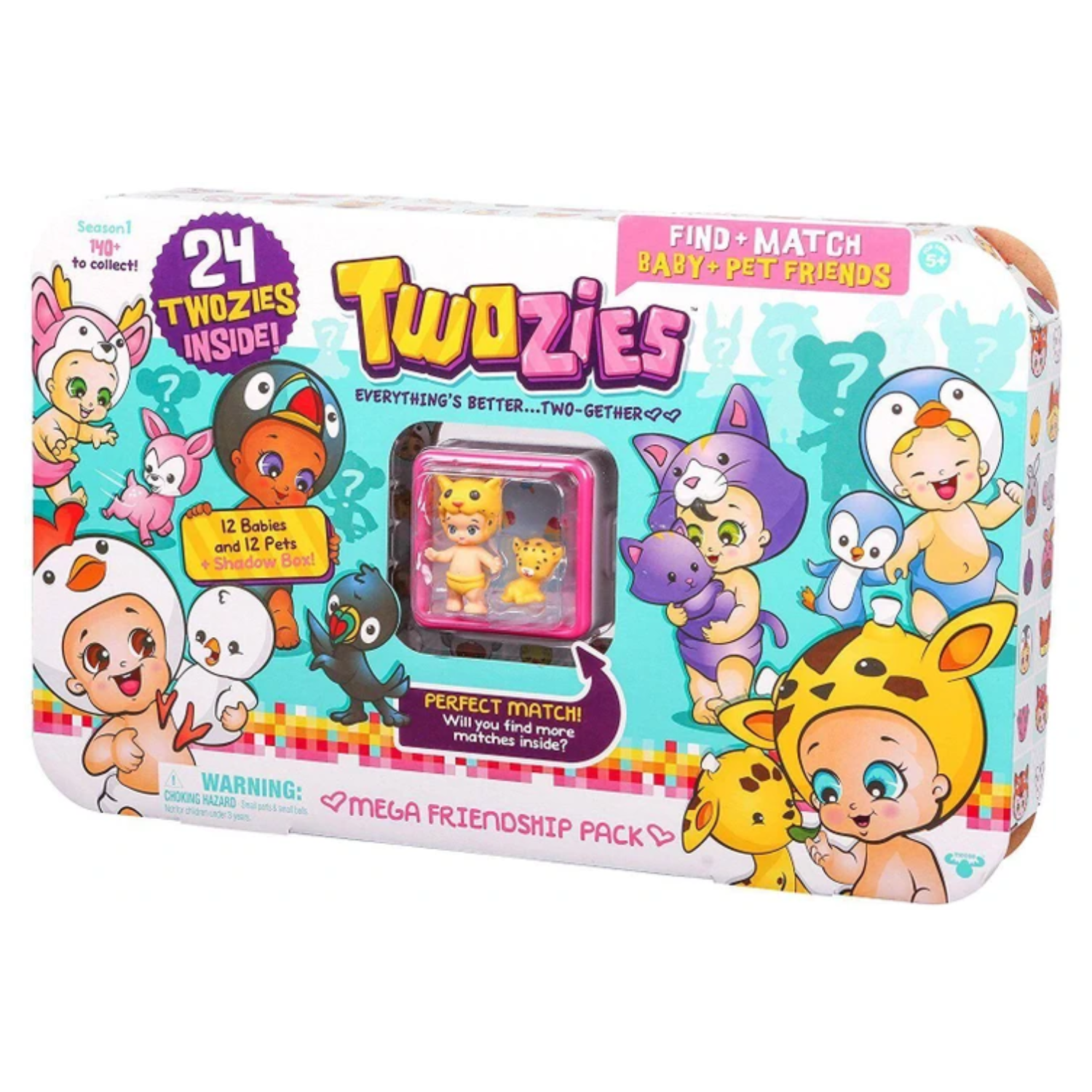 Twozies Mega Friendship Pack Ages 5+ Toy Play Baby Doll Pet Friend Gift Card Fun