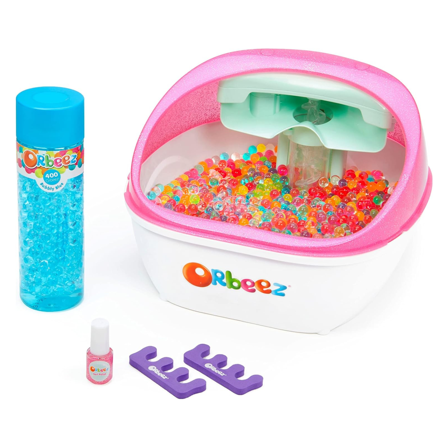Orbeez Ultimate Soothing Foot Spa Set 2400 Beads Nail Polish Toe Separators Gift