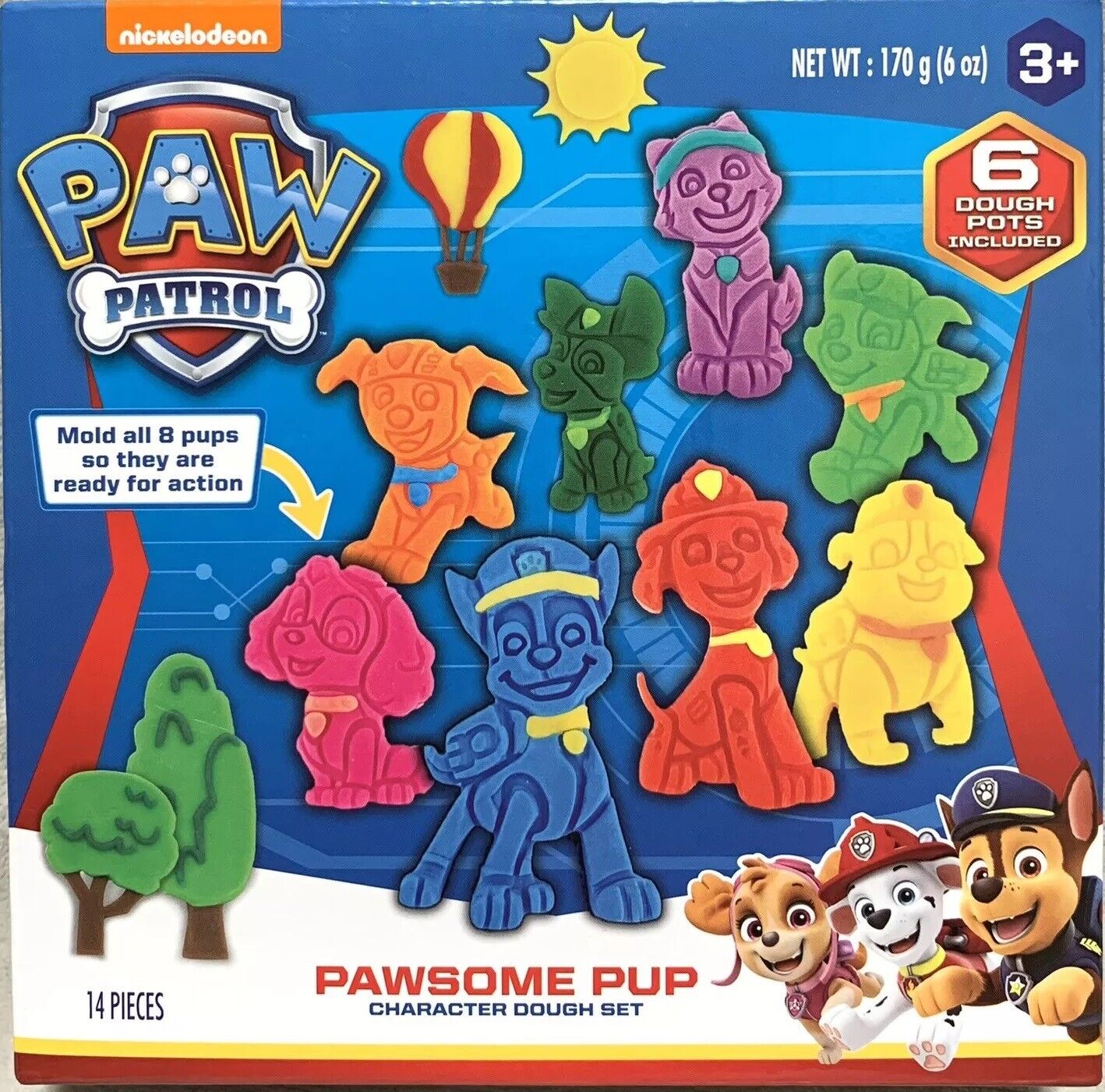 Paw Patrol Play Doh Pawsome Pup Character 6 Dough