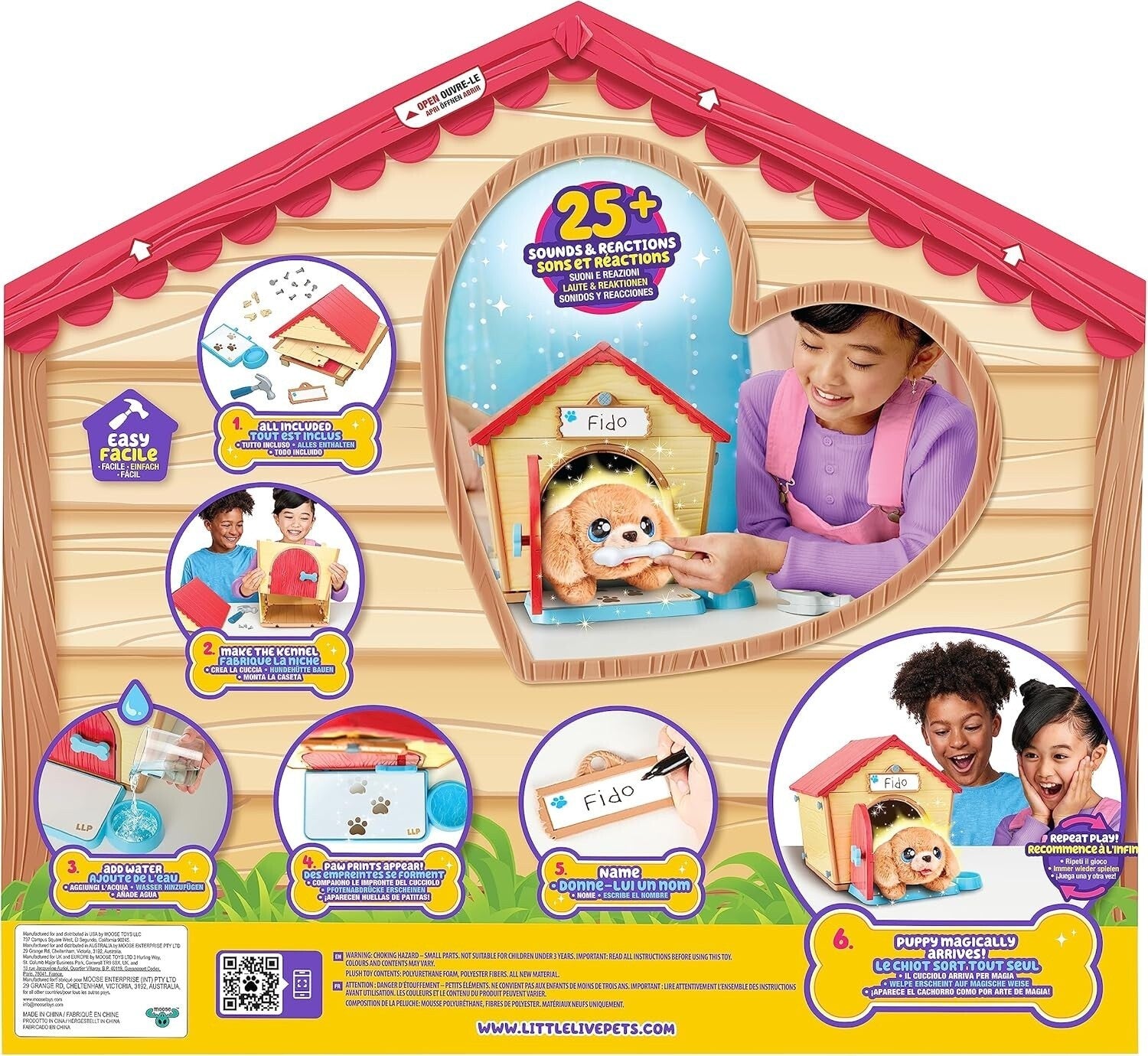 Little Live Pets My Puppy Home With Surprise Puppy Ages 5+ New Toy Pet Dog Play