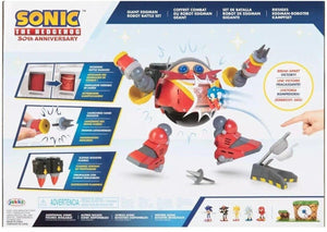 Jakks Pacific Sonic The Hedgehog Giant Eggman Robot Battle Set Ages 7+ New Toy