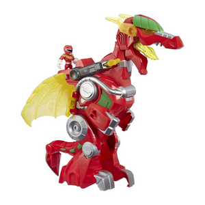 Power Rangers Red Ranger and Dragon Thunderzord 14 Inch Lights Sounds Toy 3+