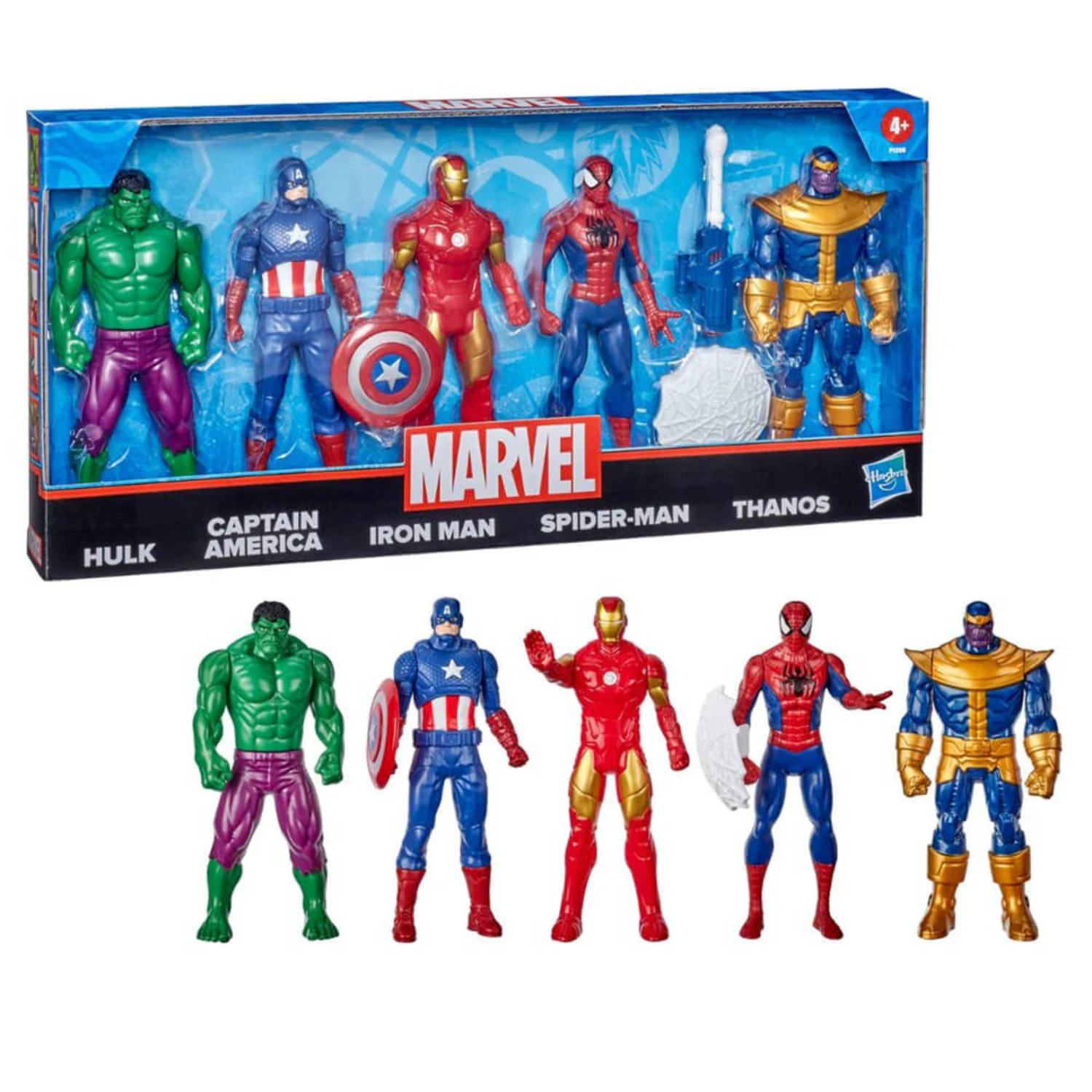 Avengers 6-Inch Action Figure 5-Pack Hulk Captain America Ironman Spiderman