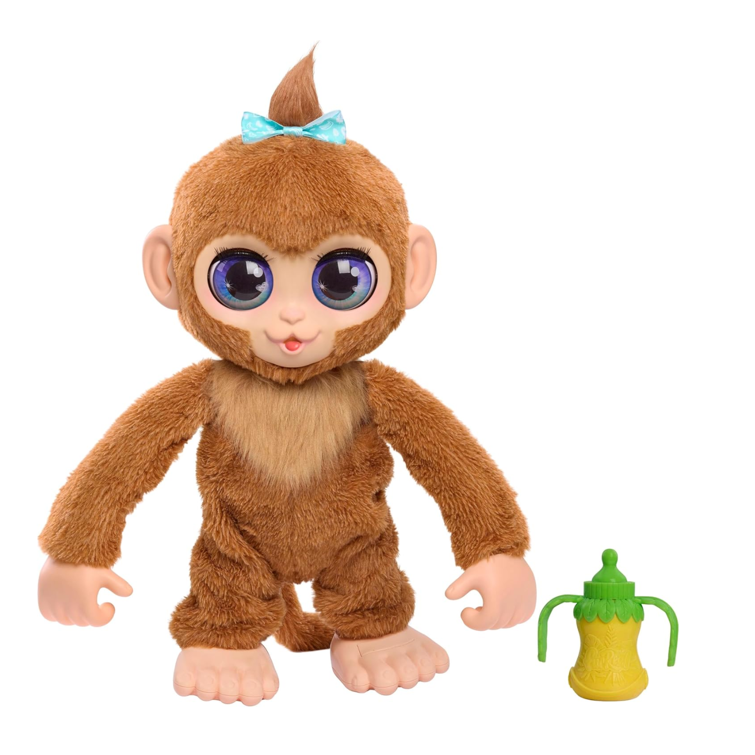FurReal Peanut Playful Monkey Interactive Plush 100 Reactions Flips Giggles 4+