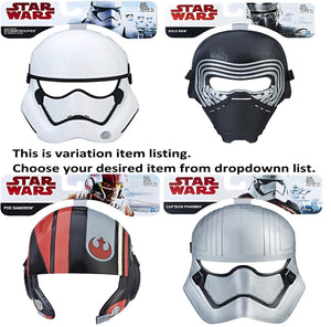 Star Wars Assorted Last Jedi First Order Face Mask Stormtrooper Kylo Ren Poe Fun