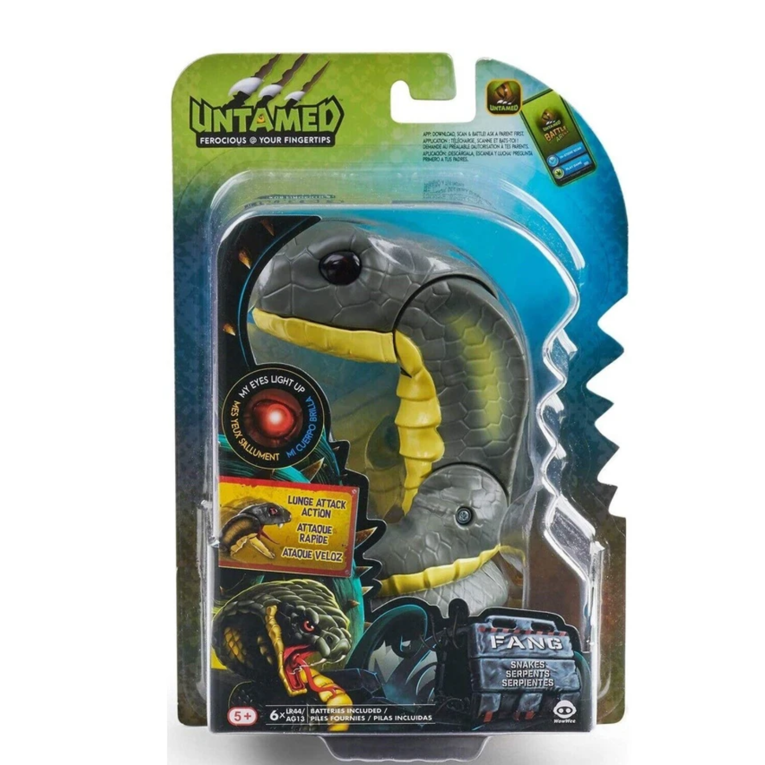 WowWee Fingerlings Untamed King Cobra Snake Fang Interactive Toy Pet