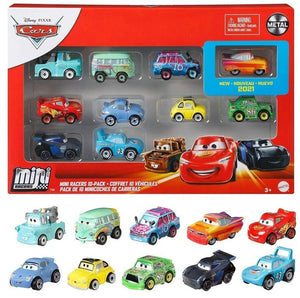 Disney Pixar Cars Die Cast Mini Racers 10 Pack Lightning Mcqueen Tow Mater Play