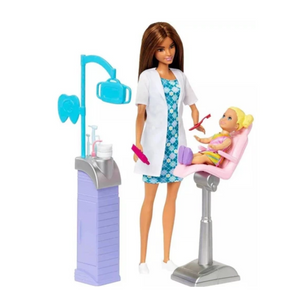 Barbie Careers Baby Doctor Dentist 2 Teacher Chicken Skating Ice Ages 3+ Toy