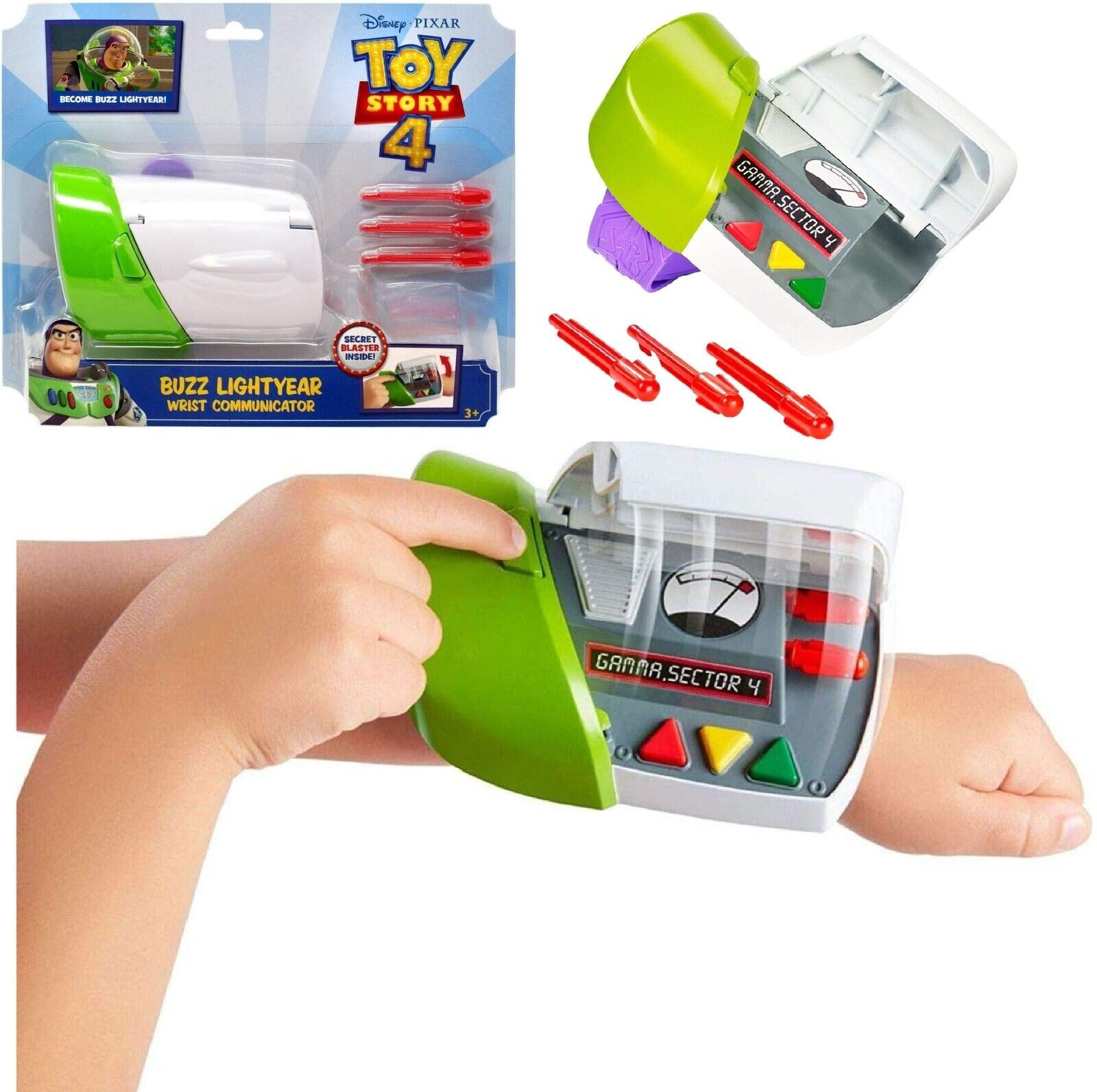 Toy Story 4 Buzz Lightyear Wrist Communicator Space Ranger Disc Blaster Costume