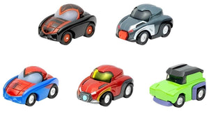 Marvel Go Miniature Mini Cars 5-Pack Ironman Spiderman Hulk Super Hero Race