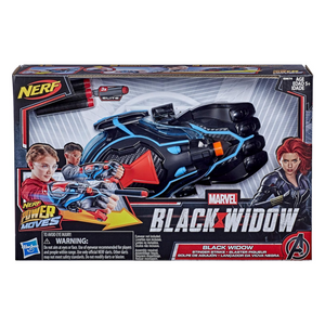 Avengers Black Widow Stinger Strike Blaster Launch Nerf Darts Ages 5 Plus Play