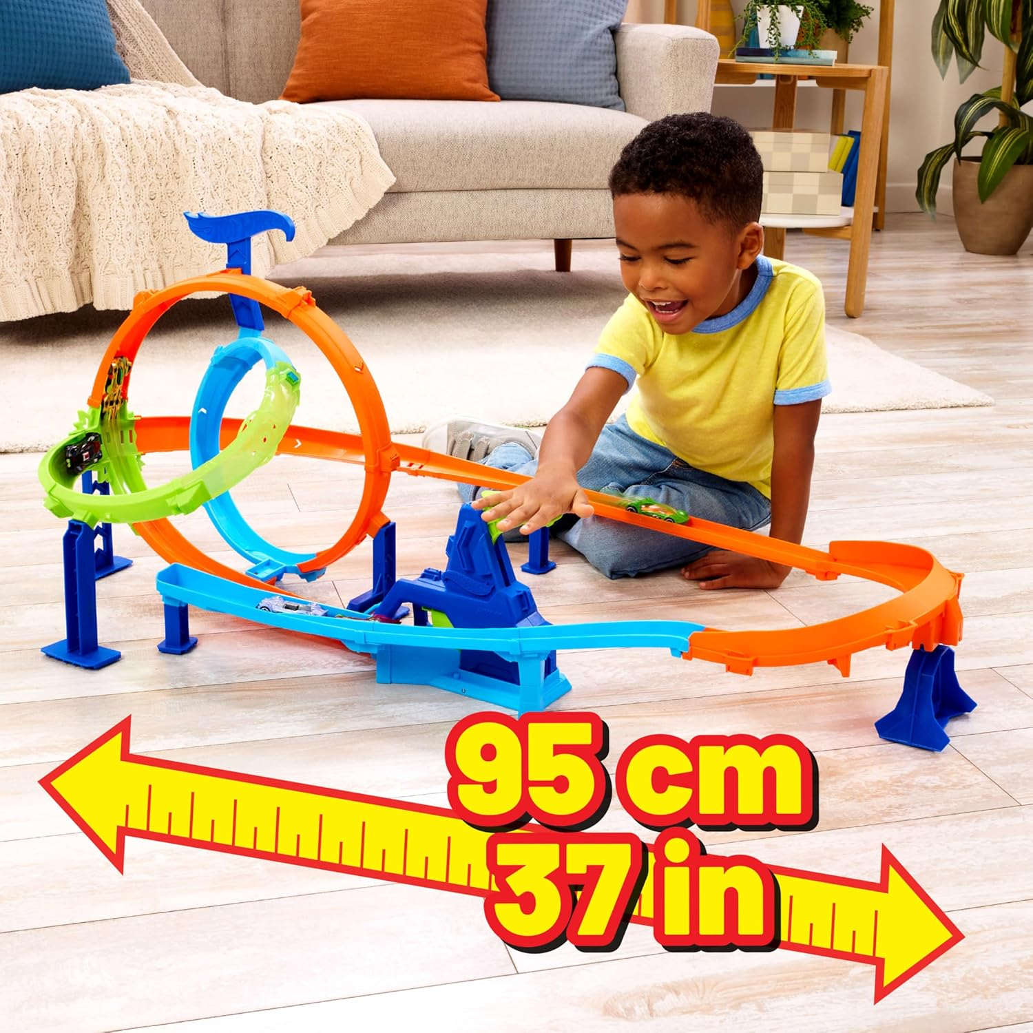 Hot Wheels Toy Car Track Set Stunt Tracks Rapid Cyclone Playset New Toy