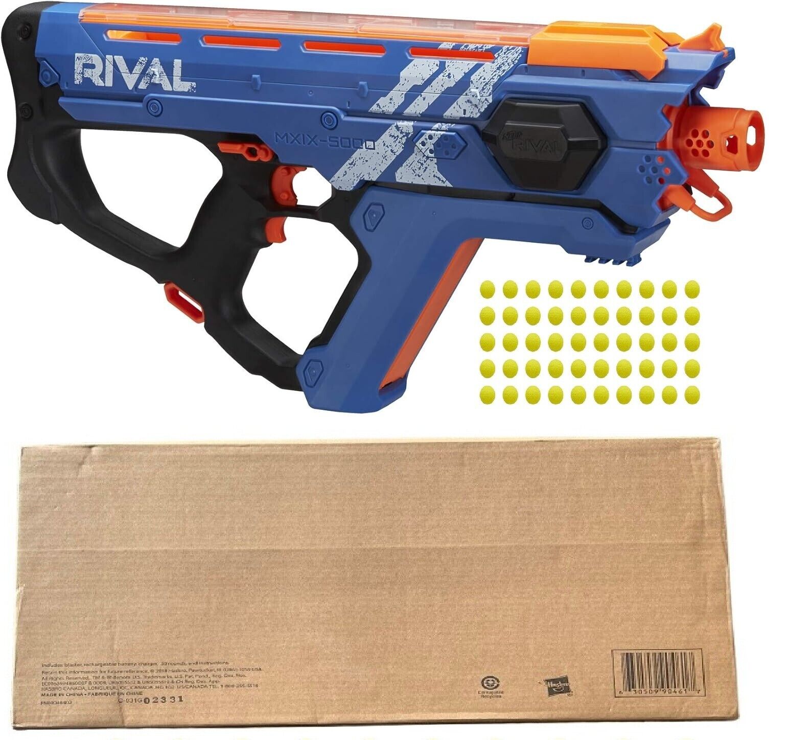 NERF Rival Perses MXIX-5000 Blue Motorized Blaster Ages 14+ New Toy Gun Fire