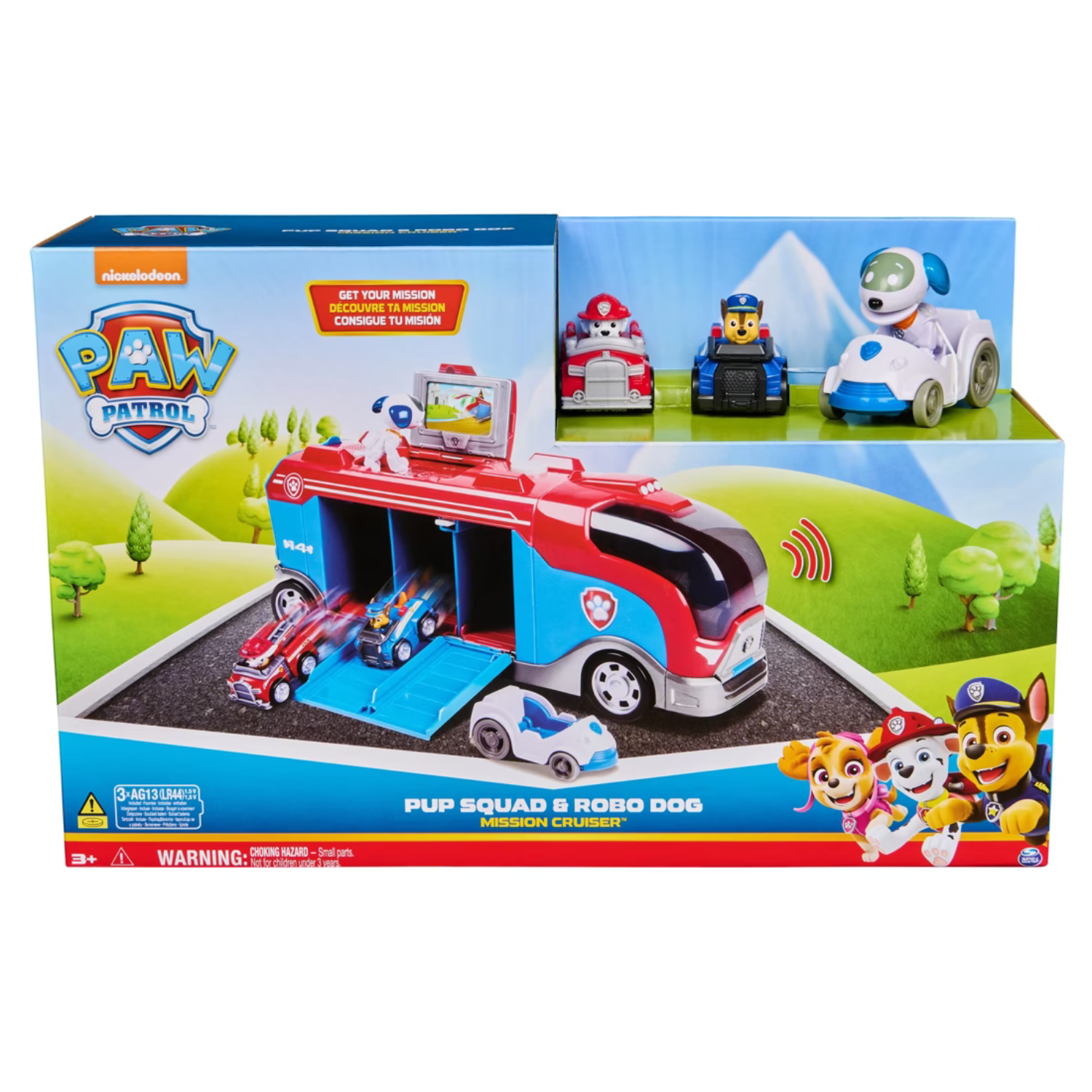 PAW Patrol Pup Squad Mission Cruiser Toy Truck with Pup Racers Figures and Cars