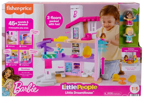 Fisher-Price Little People Barbie Toddler Toy Little DreamHouse Playset Lights