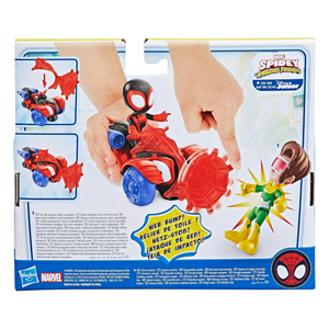 Spidey And Friends Techno Racer Vehicle Miles Morales With Accessory New Toy