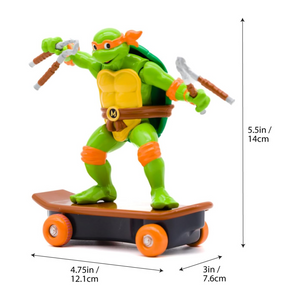 Teenage Mutant Ninja Turtles Michelangelo Sewer Shredders Skate New Toy