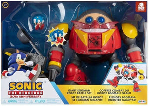 Jakks Pacific Sonic The Hedgehog Giant Eggman Robot Battle Set Ages 7+ New Toy