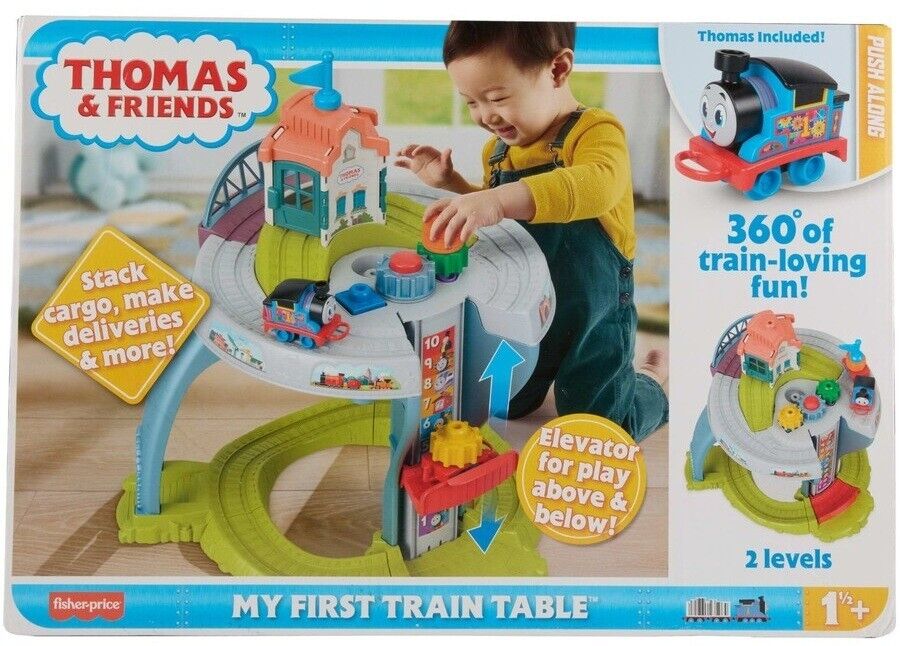 Thomas & Friends My First Train Table with Mini Push Along Thomas Engine