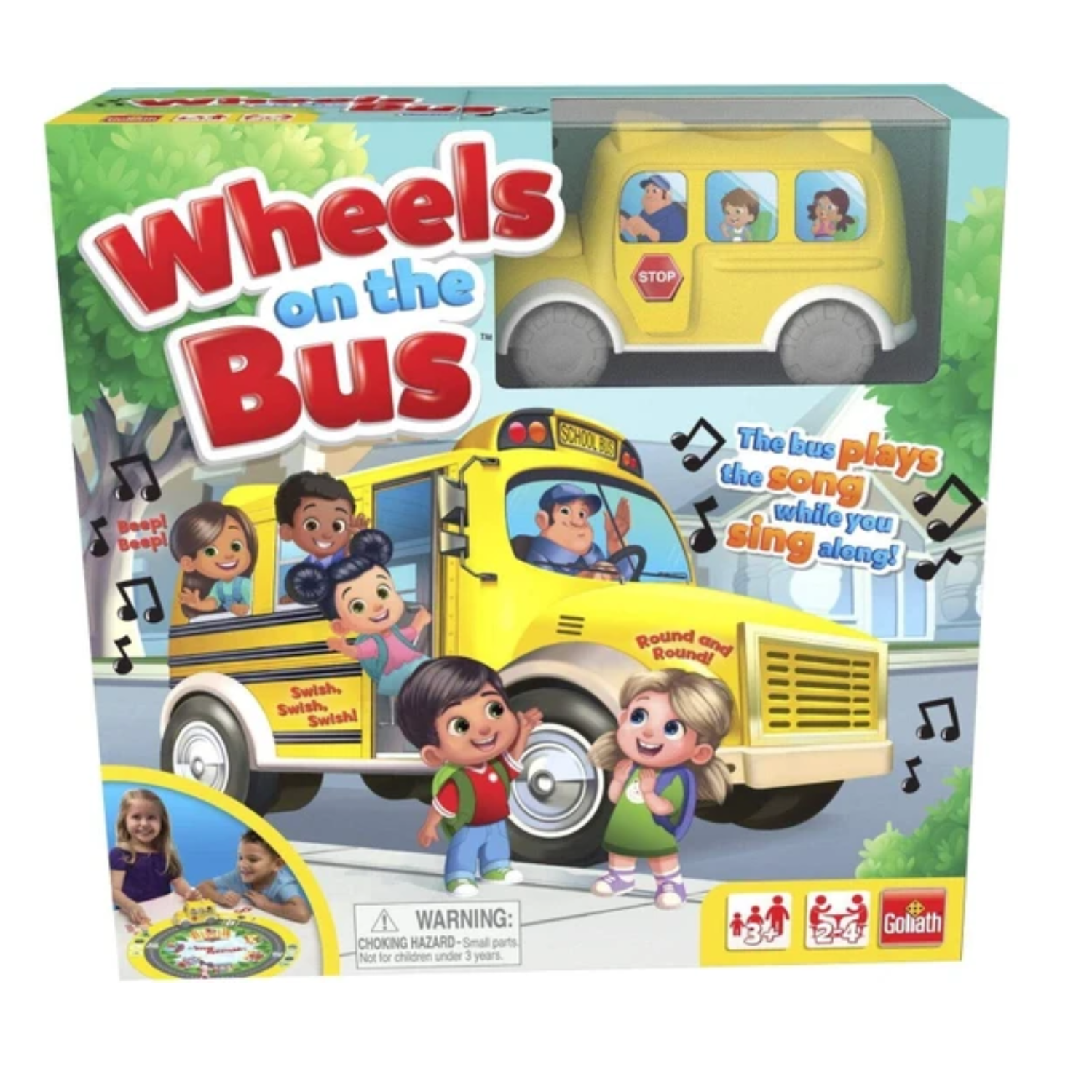 Goliath Wheels on The Bus Game 2-4 Players Ages 3+ New Toy Play Gift