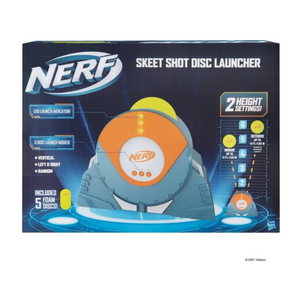 NERF Target Skeet Shooter Disc Launcher Foam Game Set Kids Ages 8+ Fun Toy