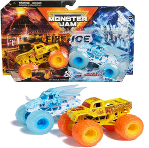 Monster Jam 2 Pack Official 1:64 Scale Diecast Truck Ages 3+ New Toy Race Car
