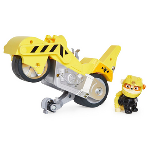 Paw Patrol Moto Pups Rubble Deluxe Bike Vehicle Pull Back Stunt Action Play