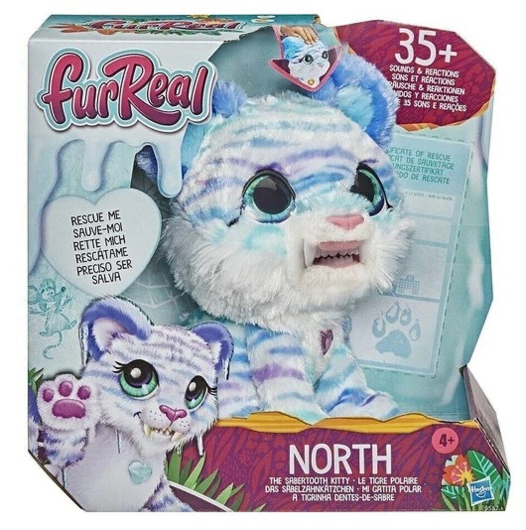 FurReal North Sabertooth Kitty Interactive Plush Pet Ages 4+ Toy Play Cat Gift