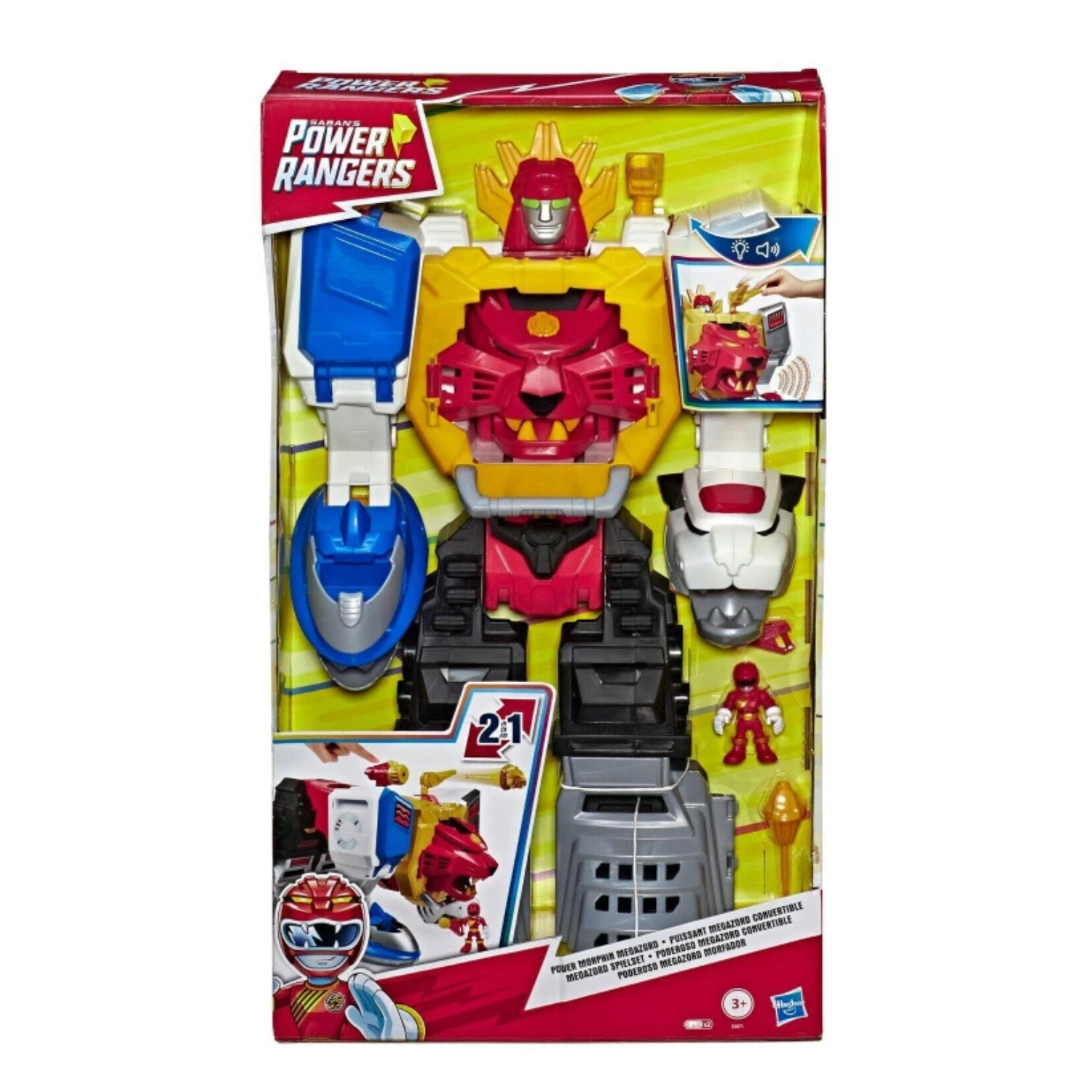 Playskool Heroes Giant 2 Feet Power Rangers Morphin 2-in-1 Megazord Ages 3+ Play