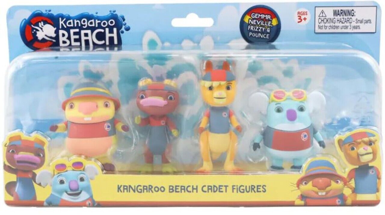 Kangaroo Beach Cadet Figures 4 Pack Play Gift Ages 3+ Brand New Toy Neville