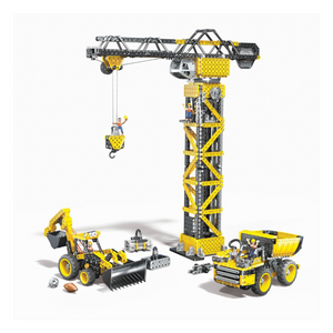 HEXBUG VEX Construction Zone 1350 Piece Crane Dump Truck Backhoe Building Toy