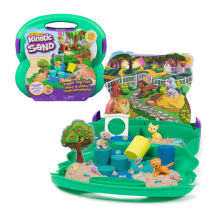 Kinetic Sand Diggin Dog Park Set 680g Play Sand 3 Tools Creative Sensory Toy Kid