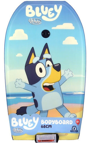 Wahu Bluey Body Board 68cm Fun Surfing for Kids 6+ High-Quality Swimming Water