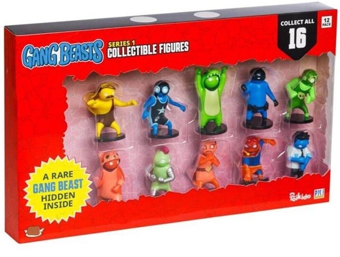 Gang Beasts 12 Pack Deluxe Figures Ages 6+ Collectible New Toy Video Game Play