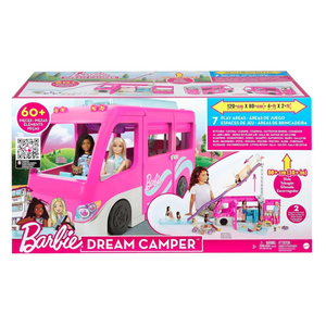 Barbie Dream Camper Playset with Slide, 60 Accessories & 7 Play Areas Ages 3–7