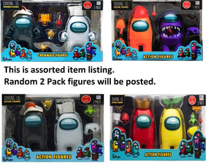 Among Us 2 Pack Action Figures 12cm with Accessories for Kids Ages 3 +