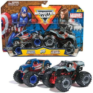 Monster Jam 2 Pack Official 1:64 Scale Diecast Truck Ages 3+ New Toy Race Car