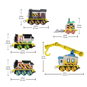 Thomas & Friends Construction Crew 5 Diecast Train Vehicle Set Push Along 3+