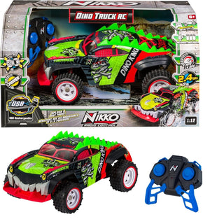 Nikko Dino Truck 1:12 Scale All Terrain Remote Control USB Dinosaur RC Play