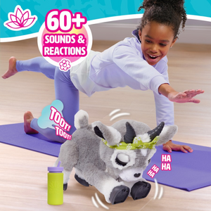 FurReal Daisy Yoga Goat Interactive Plush Toy 60+ Sounds Moves Fun 4+ Kids