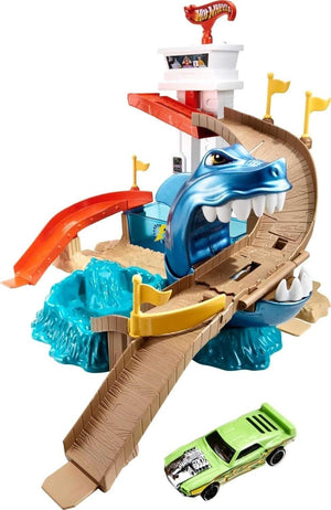 Hot Wheels Color Shifters Sharkport Showdown Ages 4+ New Toy Water Race Track