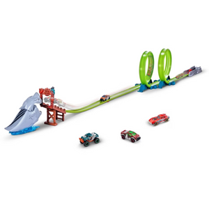 Zuru Metal Machines Shark Attack Track With Mini Race Car New Toy