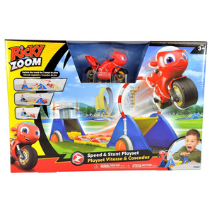 Ricky Zoom Speed and Stunt Bike Playset New Toy Race Track