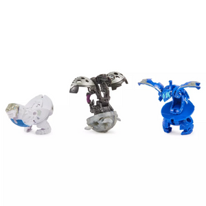 Bakugan Special Attack Nillious Dragonoid Trox 3 Pack Spinning Battle Figur Play