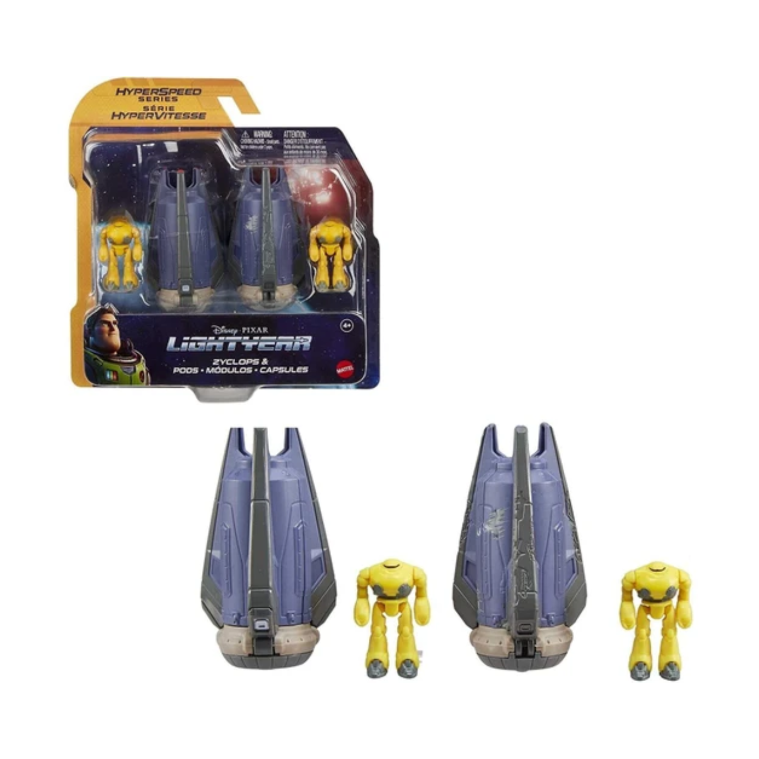 Lightyear Zyclops Space Pod & Buzz Figure Disney Pixar Hyperspeed Series Toy