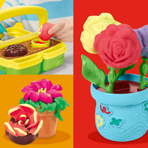Play-Doh Blooming Flower Garden Toy Playset Nature Pretend Play New Toy