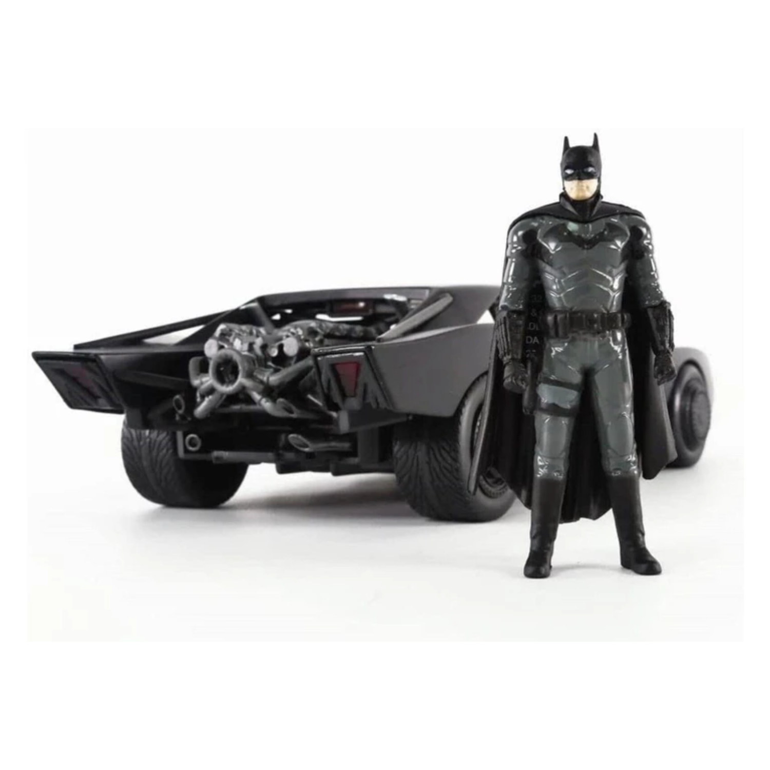 Batmobile with Batman Metal Figure Toy 1:24 Scale Hollywood Ride Race Car Play