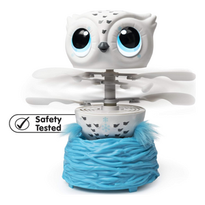 Owleez White Flying Baby Owl Electronic Pet Toy With Lights And Sounds New Toy